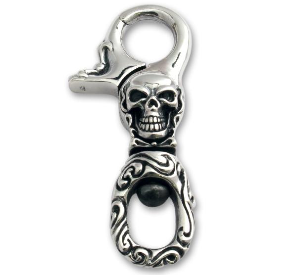 Large Skull Swivel Clip