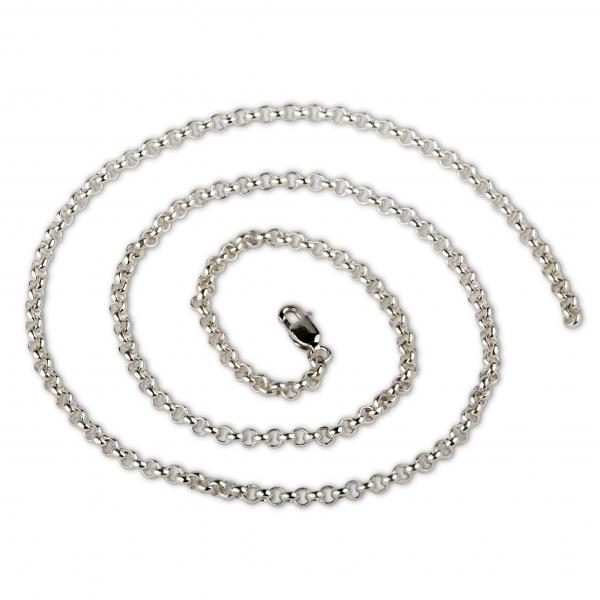 3mm Sterling silver cable chain necklace