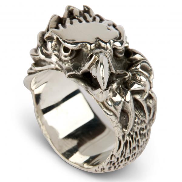 Ride Free! Heavy Hawk Biker Ring