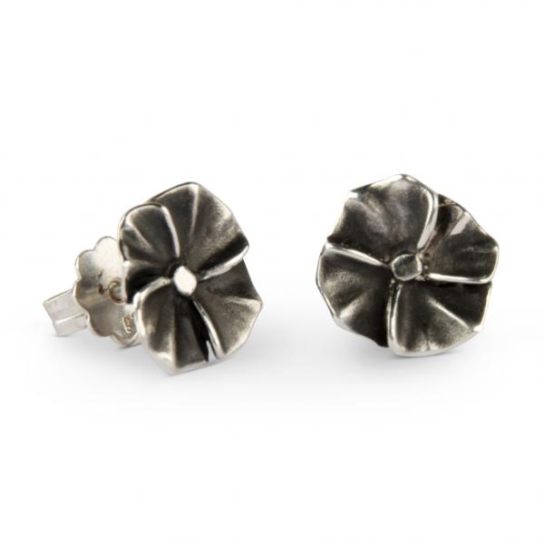 Blumen Ohrstecker aus Sterling Silber