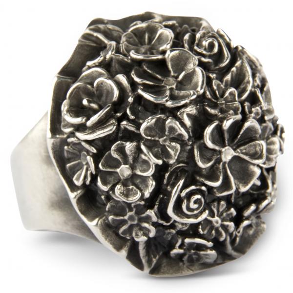 Big Bouquet Ring from Sterling silver