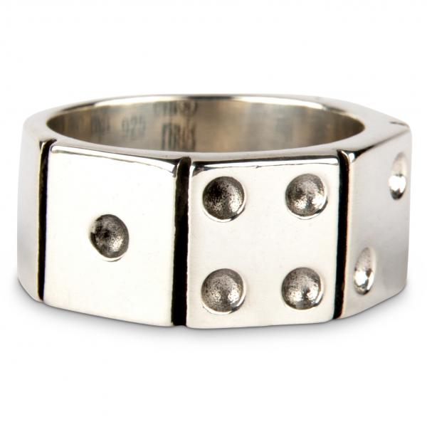 Dice Ring - Lucky Charm Handmade of pure 925 Sterling silver