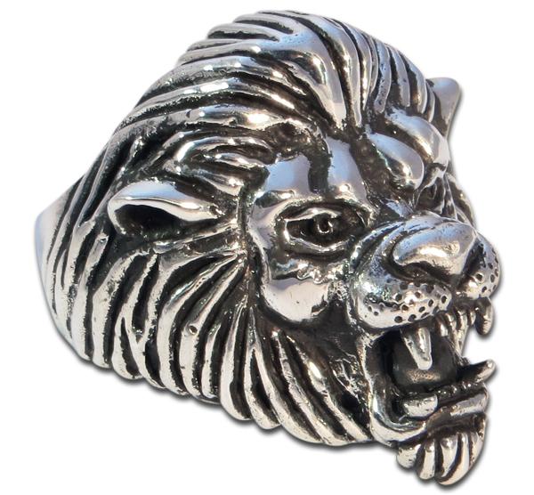 925 Silver African Lion Face Ring 66469: buy online in NYC. Best price at  TRAXNYC.