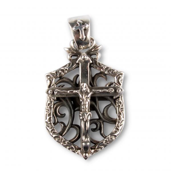 Jesus Christ & Holy Cross Pendant