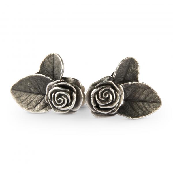 Rose studs/earrings "Simone" from Sterling silver