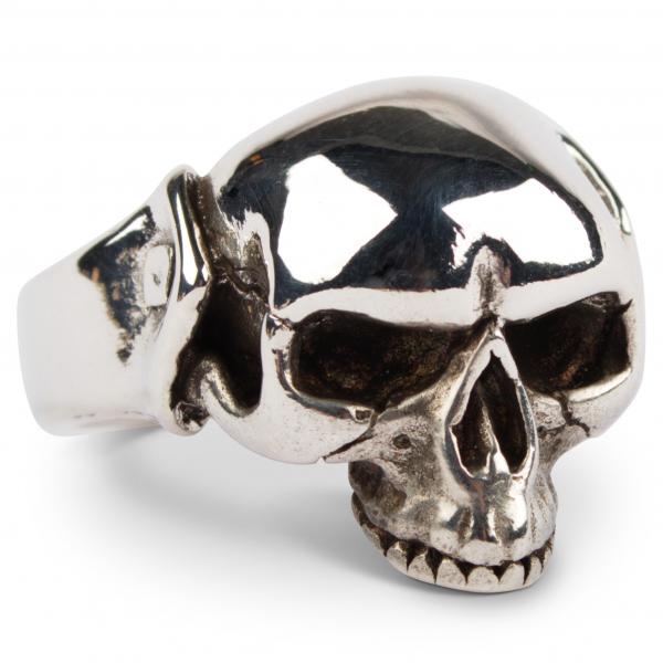 Small Halfskull Ring - Sterling Silver