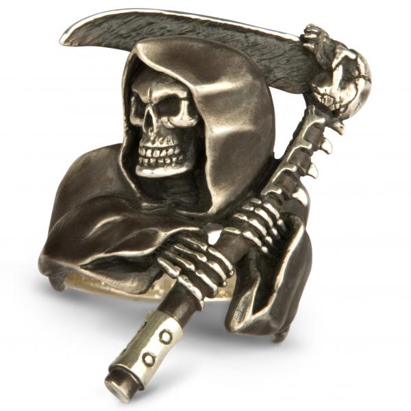 Grim Reaper Ring XXL - With Scythe