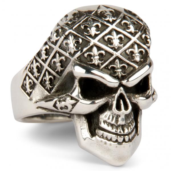 Alien Skull Ring Fleur-de-Lys