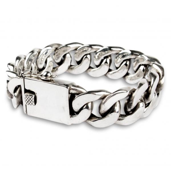 Silber Panzerarmband Medium 17mm