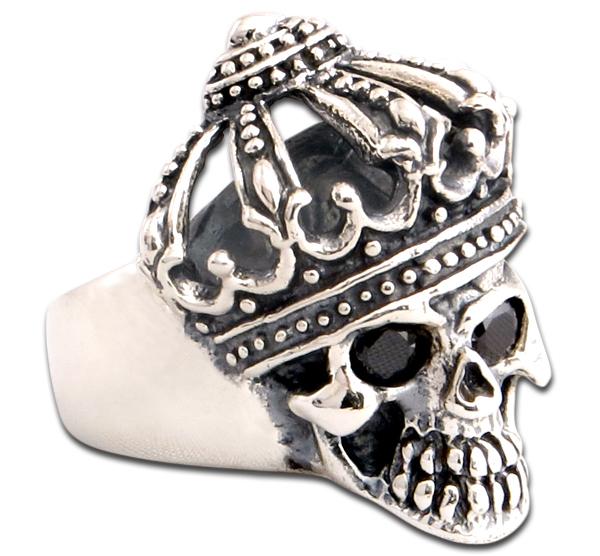 crown skull ring