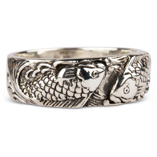 Koi Ring in Sterling Silver & 14k Gold – Saint Bones