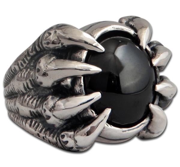 Monsterklaue - Ring mit schwarzem Onyx