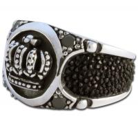 Vorschau: Stachelrochenleder-Ring "Krone" Vorschau: Stachelrochenleder-Ring "Krone"