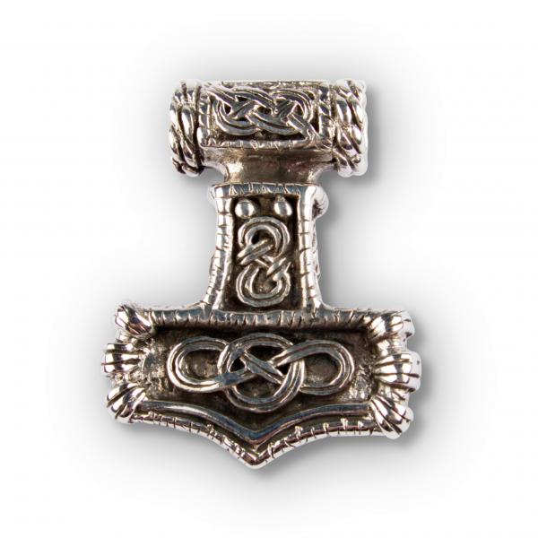 Solid Thors Hammer Silver Pendant