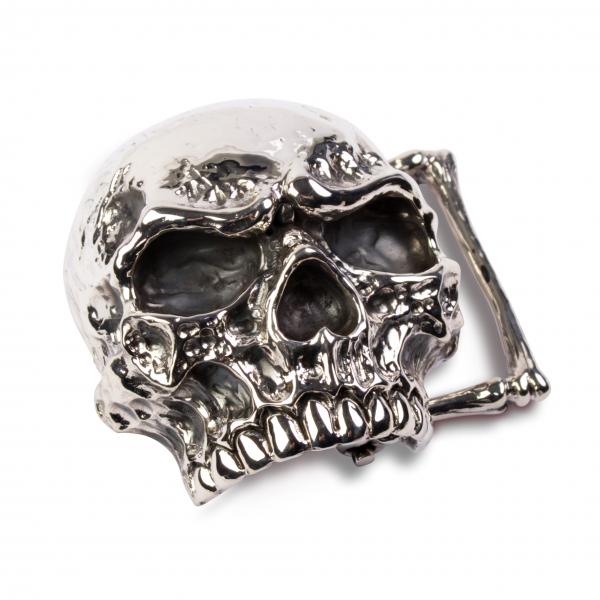 Skull Belt-Buckle From Sterling Silver